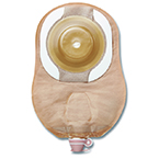 Urostomie-Mehrkammerbeutel mit soft konvexem CeraPlus Hautschutz mit Haftrand